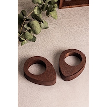 Snippy Yummy - 2 Adet Ahşap Yumurta Sunumluk Yumurtalık Sofra Sunumu Organizer Ahşap