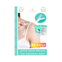 Kıyafetbandı Şeffaf Çift Taraflı Vücut Kıyafet Sabitleyici Yaka Bluz Elbise Kaydırmaz 36 Parça Bant