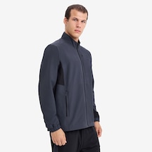 Lescon Gri Erkek Fermuarlı Sweatshirt 26n-1170