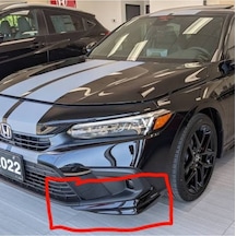 Honda Civic 2022 Ithal Boyalı Piano Black Ön Flap