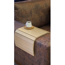 Mobitell 45X25 Cm Meşe Koltuk Sehpası Portatif Sehpa