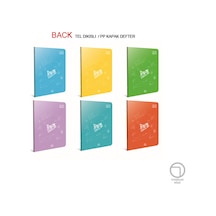 Gıpta Back Tel Dikiş Plastik Kapak Defter A4 100 Yp Çizgili 4987 Çok Renkli Gıpta Back Tel Dikiş Plastik Kapak Defter A4 100 Yp Çizgili 4987 Çok Renkli