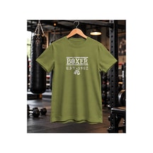Segungear Boxer Erkek Regular Fit Baskılı Spor Tişört Haki - 932277136 Haki