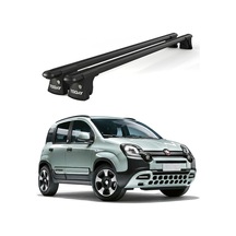 Trio-ıı Fiat Panda 4x4 2012 Ve Sonrası Uyumlu Siyah Kilitli Ara Atkı 120cm Port Bagaj Tavan Barı
