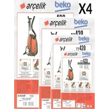 Eticaretarena 4 Paket 20 Adet Beko Uyumlu Bks 2240 Süpürge Modeli 5 Adet Toz Torbası Tt420 T