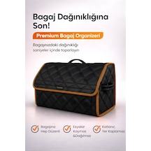 Bagaj Çantası Oto Bagaj Organizer Çift Kat Deri Su Geçirmez Kaymaz Katlanır Araç Düzenleyici - Dcy5 Stiloto