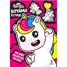 I Love Unicorn - Boyama Kitabı - Şeker Pembe - Bir Sürü Çıkartma Hediye!- Doğan Çocuk