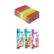 100'lü Renkli Munchy Ödül Ve Çiğneme Kemiği +denta Prof Diş  Ödül Çubuğu 3 Paket