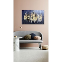 Kabartma Gold El Yapımı Yağlı Boya Tablo 108x75cm
