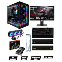 Gameline Symoonpc0056 i5-14400F 32 GB 1 TB SSD RTX 5060 24.5" Free Dos Masaüstü Oyuncu Bilgisayarı