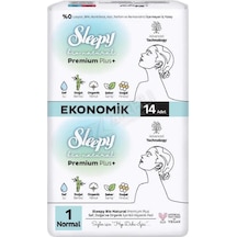 4 Adet Sleepy Bio Natural Super Eco Gece Extra Hijyenik Ped 14'lü