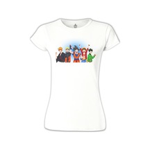 Anime Heros Beyaz Kadın Tshirt 001