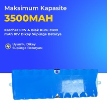 Karcher Fcv 4 Islak Kuru 3500 Mah 18v Dikey Süpürge Batarya