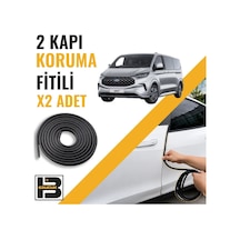 Ford Transit Custom 2023-2025 Kapı Koruma Fitili-iki Kapı-siyah-bm1111