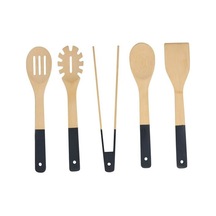 Alpina Alp108s Bambu Mutfak Gereçleri Seti 5 Parça 30 Cm Siyah