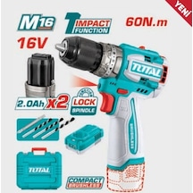 Total TIDLI16682 Li-Ion Akülü Kömürsüz Darbeli Matkap