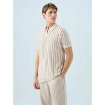 Loft Regular Fit Polo Kahverengi Erkek T-shirt Lf2038569 Kahverengi