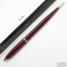 Scrikss 17 Tükenmez Kalem - Masa Kalemi - Silver Bordo