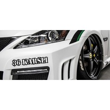 Karslı 36 Plaka Araba Oto Sticker Yapıştırma 2 Adet