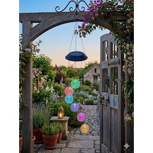 Solar Güneş Enerjili 6 Lı Kristal Top Bahçe Dekoru - Renk Değiştiren Led Lambalı, Ip44 Su Geçirmez Dekoratif Bahçe Ve Balkon Aydınlatması Çok Renkli