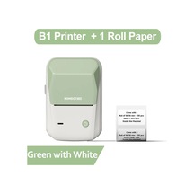 Taşınabilir Niimbot B1 Kablosuz Etiket Makinesi Yapışkanlı Etiket Yazıcı B1 Green