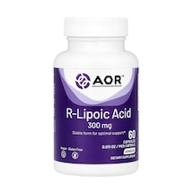Advanced Orthomolecular Research Aor, R-lipoic Acid, 300 Mg, 60 Capsules