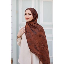Etro Desen Premium Şal Fındık Kabuğu Çok Renkli