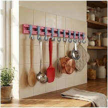 10lu Yapışkanlı Portmanto Hol Antre Duvar Banyo Havlu Askısı Mutfak Askılığı Kapı Arkası Askılık Çok Renkli