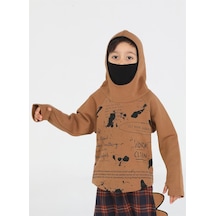Ninja New Shape Kahve Unisex Sweatshirt-kahve Kahverengi