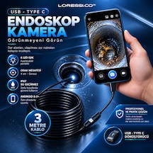 Scope Pro Endoskop Yılan Kamera Ip67 Su Geçirmez Boroskop / Type-c & Usb Uyumlu - 5 Metre Android