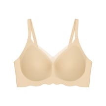 Cottonill Seamless Bra - Touch Ten Lazer Kesim Dikişsiz Tül Ve Dalga Detaylı Balensiz Kadın Sütyen