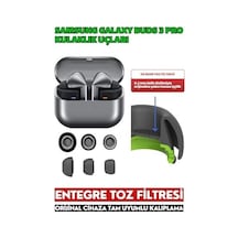 Galaxy Buds3 Pro / Buds4 Pro Uyumlu Üç Boyut Premium Yedek Silikon Kulaklık Uçları S, M, L Siyah
