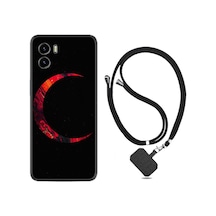 Vivo Y15S Kılıf Boyun Askılı Red Moons 1747