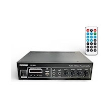 Rose Fr-100u 80 Watt Trafolu Mağaza Anfisi 2 Mikrofon Girişli Mp3, Bluetooth, Kumandalı
