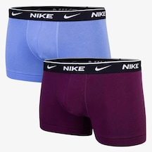 Nike Dri Fit Ultra Stretch 2 Pack Micro 2 Li Paket Kısa Boxer Mavi Mor Lacivert - Turuncu