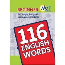 Beginner 116 English Words Kartları-Başlangıç Seviyesi 116 İngilizce Kelime- Nut Publishing