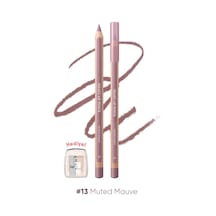 Kremsi Formüle Sahip Dudak Kalemi Ve Kalemtıraş Seti Velvet Lip Pencil Set 13 Muted Mauve
