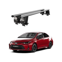 Royal Toyota Corolla 2018 Ve Sonrası Uyumlu Gri Kilitli Ara Atkı Port Bagaj Tavan Barı