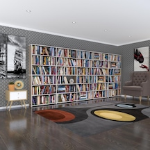 Kenzlife Kitaplık Süper Ga Crd 180 400 19 6 Katlı 5 Bölme Çift Bölme Opsiyonlu Ofis Mutfak Banyo Dolabı Arkalıksız