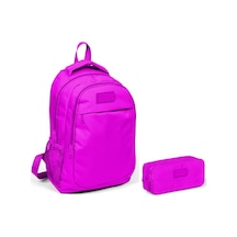Coral High Koyu Pembe Kız Çocuk İlkokul Çantası ve Kalemlik Seti N11.14948