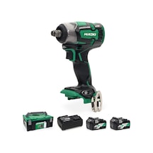 Hikoki WR18DBDL2 18Volt / 5.0 AH Li-ion Çift Akülü Kömürsüz Profesyonel Somun Sıkma Makinesi