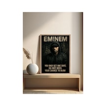 Poster Ahşap Çerçeveli Tek Parça Dekoratif Tablo Çok Renkli - 868781135 Çok Renkli