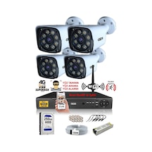Ids 4 Kameralı 5mp Sony Lensli 1080p Fullhd Gece Renkli Full Kamera Seti Su Geçirmez Cepten İzle Ds 2034hd Wl Set4 250 X