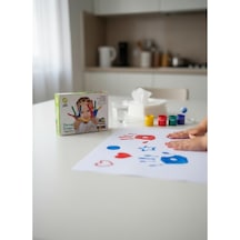 Nova Color 12 Li Parmak Boyası Seti Renkli Kapaklı 20,5 X 24 Cm Anaokulu Kullanımı İçin Çok  Renkli