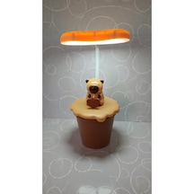 Capybara Kapibara Masa Üzeri Gece Lambası Hediyelik Ürün Boyut:22cm Çok Renkli