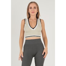 Doremi Seamless Crop Renk Bloklu Spor Bluz Çok Renkli Doremi Seamless Crop Renk Bloklu Spor Bluz Çok Renkli