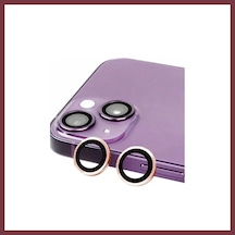 Storeşahin Apple Apple iPhone 15 Plus Uyumlu Raze Metal Kamera Lens - Pembe Shn0720