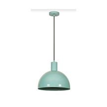 Retro Metal Dekoratif Metal Kafe Mutfak Rustik Su Yeşili Sarkıt Avize Çap:30 Cm Beyaz