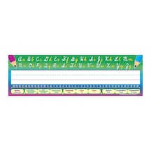Cursive Writing Name Plates, Pack Of 36 Çok Renkli