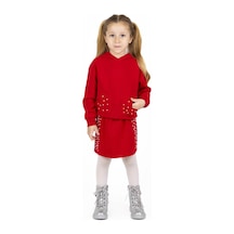 Best Kids Kapşonlu Kalp Desenli Sweatshırt 001